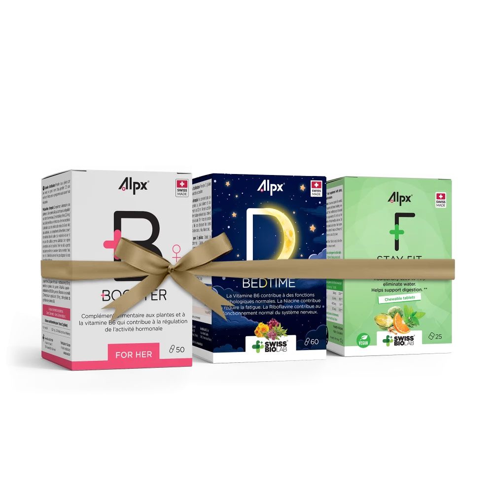Alpx Pack Fiesta for HER — complément alimentaire suisse Alpx, Swiss Made