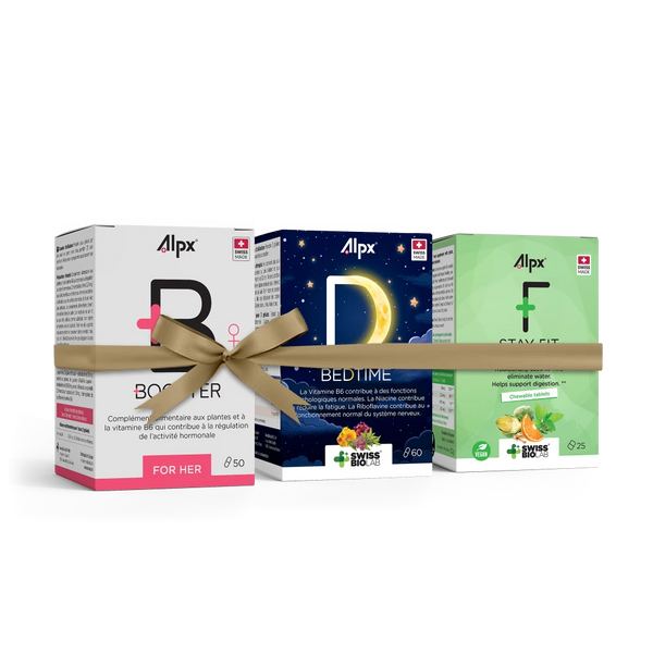 Alpx Pack Fiesta for HER — complément alimentaire suisse Alpx, Swiss Made