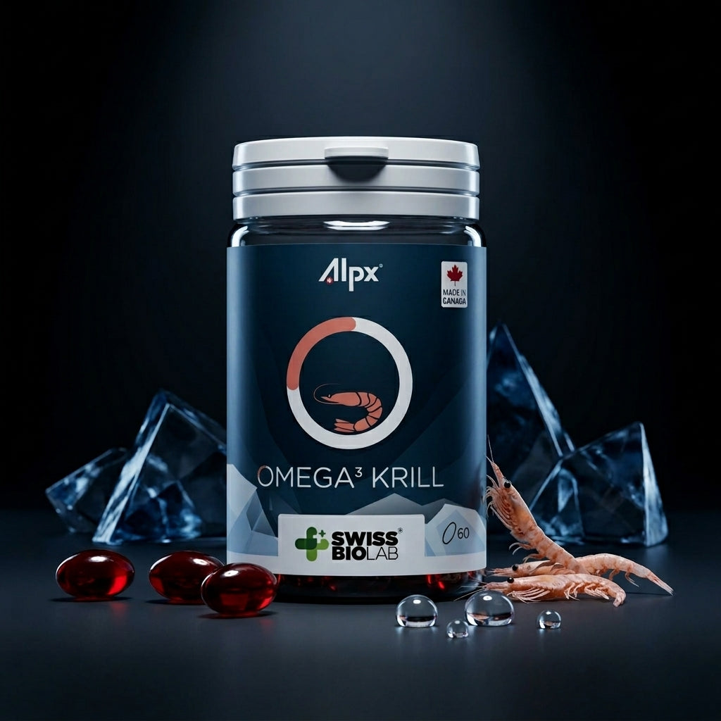 Alpx Omega 3 Krill — complément alimentaire suisse Alpx, Swiss Made